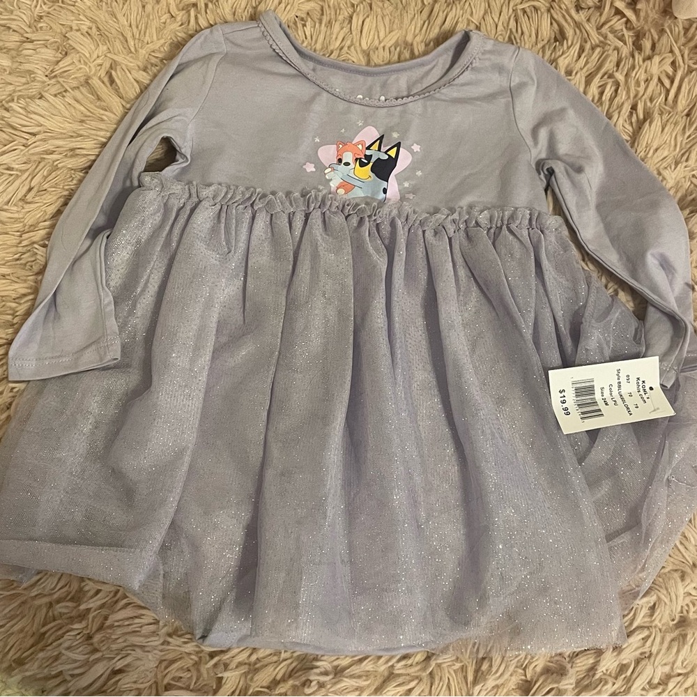 NWT Bluey Lilac Dress – 24 Months